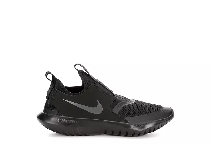 Nike Boys Flex Runner Slip On Sneaker - Black 2 Nike Boys Flex Runner Slip On Sneaker - Black - Image 2