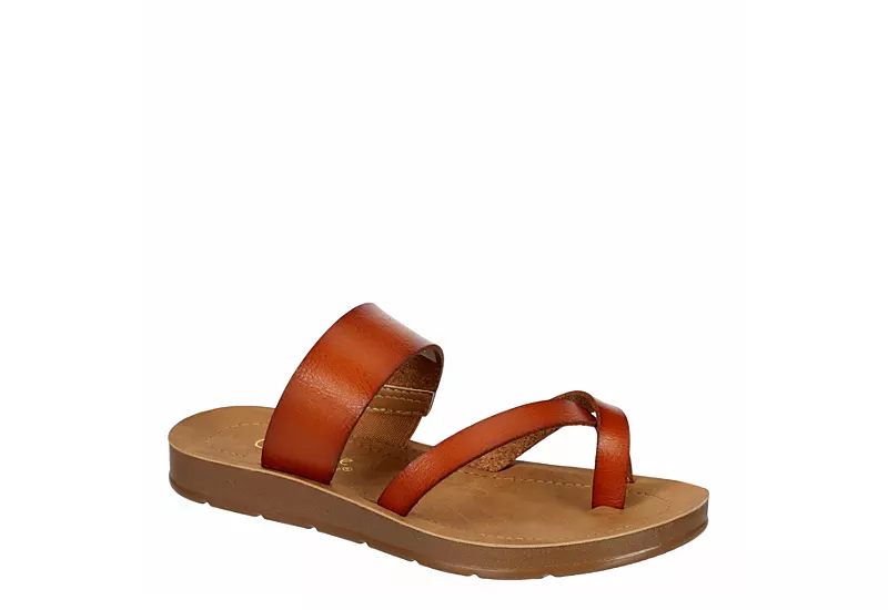 Cupcake Couture Girls Ring Sandal - Cognac 1 Cupcake Couture Girls Ring Sandal - Cognac