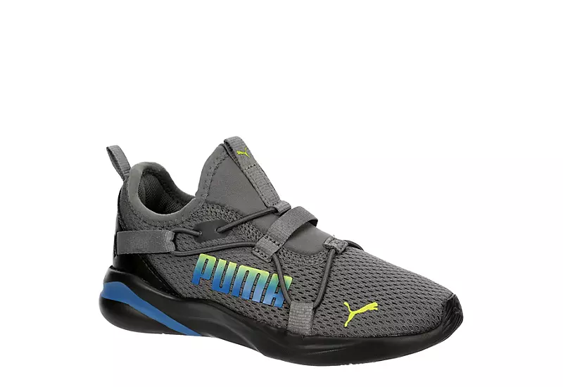 Puma Boys Softride Rift Slip On Sneaker - Grey 1 Puma Boys Softride Rift Slip On Sneaker - Grey