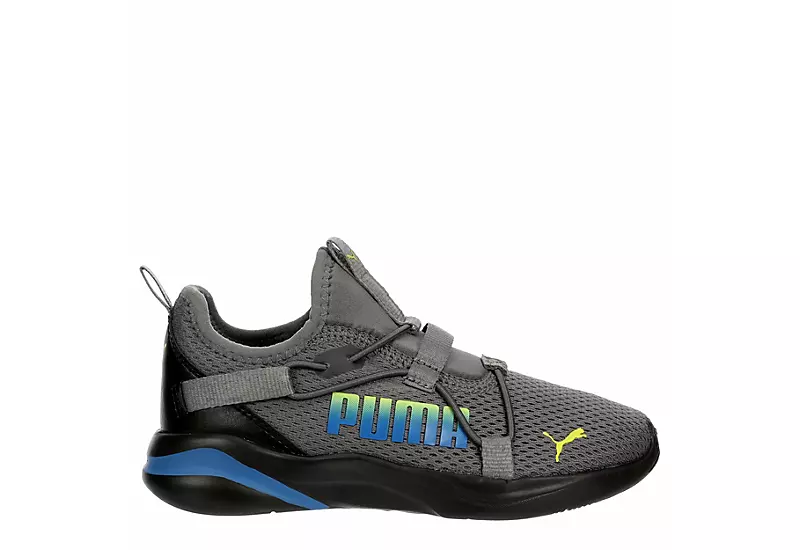 Puma Boys Softride Rift Slip On Sneaker - Grey 2 Puma Boys Softride Rift Slip On Sneaker - Grey - Image 2