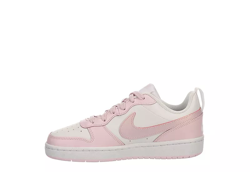 Nike Girls Court Borough 2 Low Top Sneaker - White 4 Nike Girls Court Borough 2 Low Top Sneaker - White - Image 4