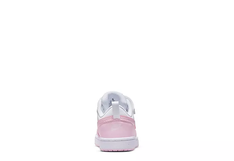 Nike Girls Court Borough 2 Low Top Sneaker - White 4 Nike Girls Court Borough 2 Low Top Sneaker - White - Image 4