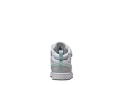 Nike Girls Court Borough 2 Mid Top Sneaker - Platinum 10 Nike Girls Court Borough 2 Mid Top Sneaker - Platinum -Best Shoes Specialty Store US 01 808056 03