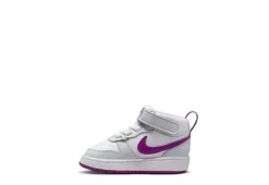Nike Girls Infant Court Borough 2 Mid Top Sneaker - Platinum -Best Shoes Specialty Store US 01 808080 02