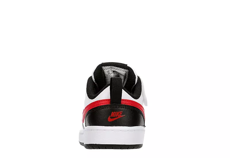 Nike Boys Infant Court Borough 2 Low Top Sneaker - White 5 Nike Boys Infant Court Borough 2 Low Top Sneaker - White - Image 5