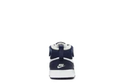 Nike Boys Infant Court Borough Mid 2 Sneakers - White -Best Shoes Specialty Store US 01 808166 03