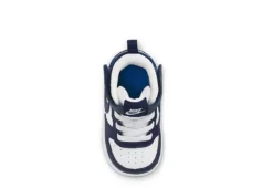 Nike Boys Infant Court Borough Mid 2 Sneakers - White -Best Shoes Specialty Store US 01 808166 04