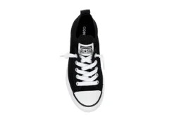 Converse Girls Chuck Taylor All Star Kids Knit Shoreline Sneaker - Black -Best Shoes Specialty Store US 01 808239 05