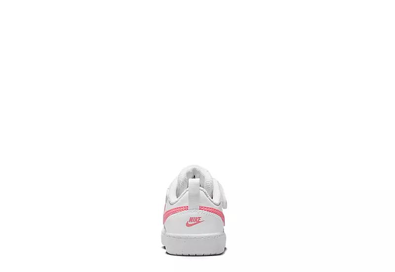 Nike Girls Infant Court Borough 2 Low Top Sneaker - White 4 Nike Girls Infant Court Borough 2 Low Top Sneaker - White - Image 4