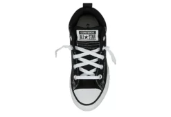 Converse Boys Chuck Taylor All Star Street Mid Sneaker - Black -Best Shoes Specialty Store US 01 808318 05