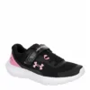 Under Armour Girls Surge 3 Sneaker - Black