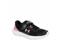 Under Armour Girls Surge 3 Sneaker - Black