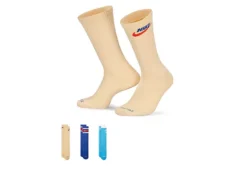 Nike Boys Retro Graphic Crew Socks 3 Pairs - Blue