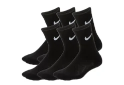 Nike Boys Toddler Crew Socks 6 Pairs - Black